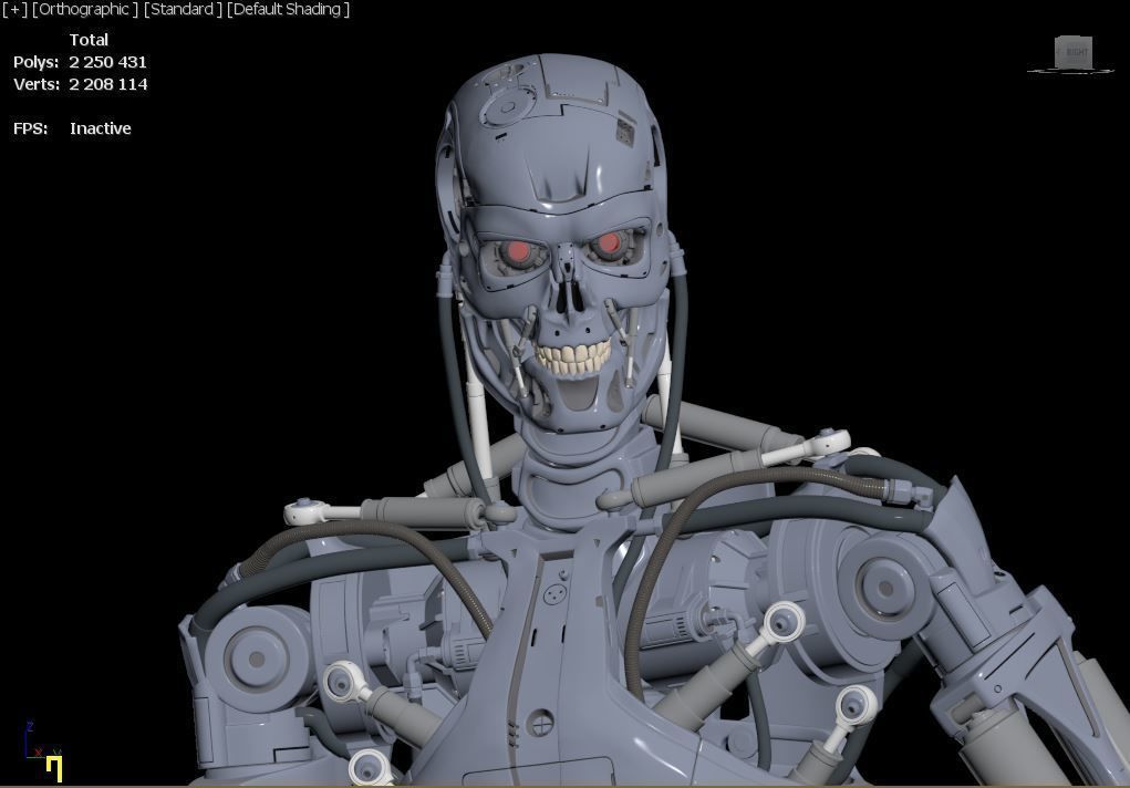 Terminator T-800 Endoskeleton Rekvizit 3D print model_25