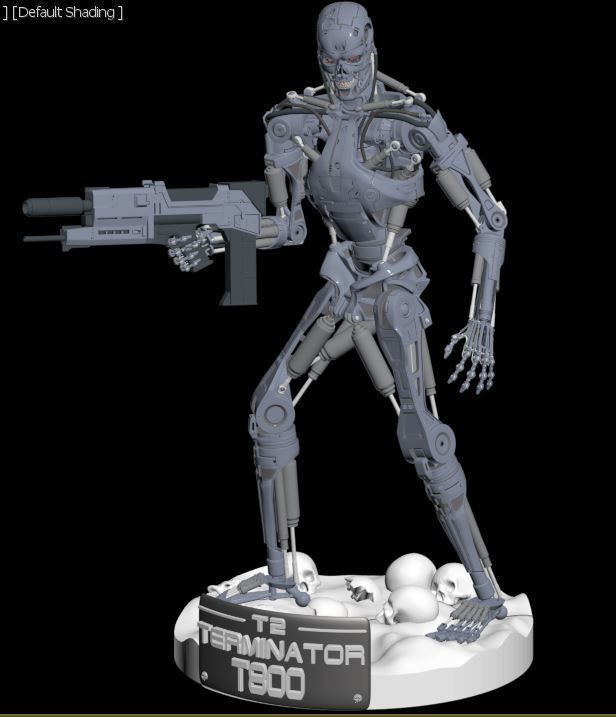 Terminator T-800 Endoskeleton Rekvizit 3D print model_31