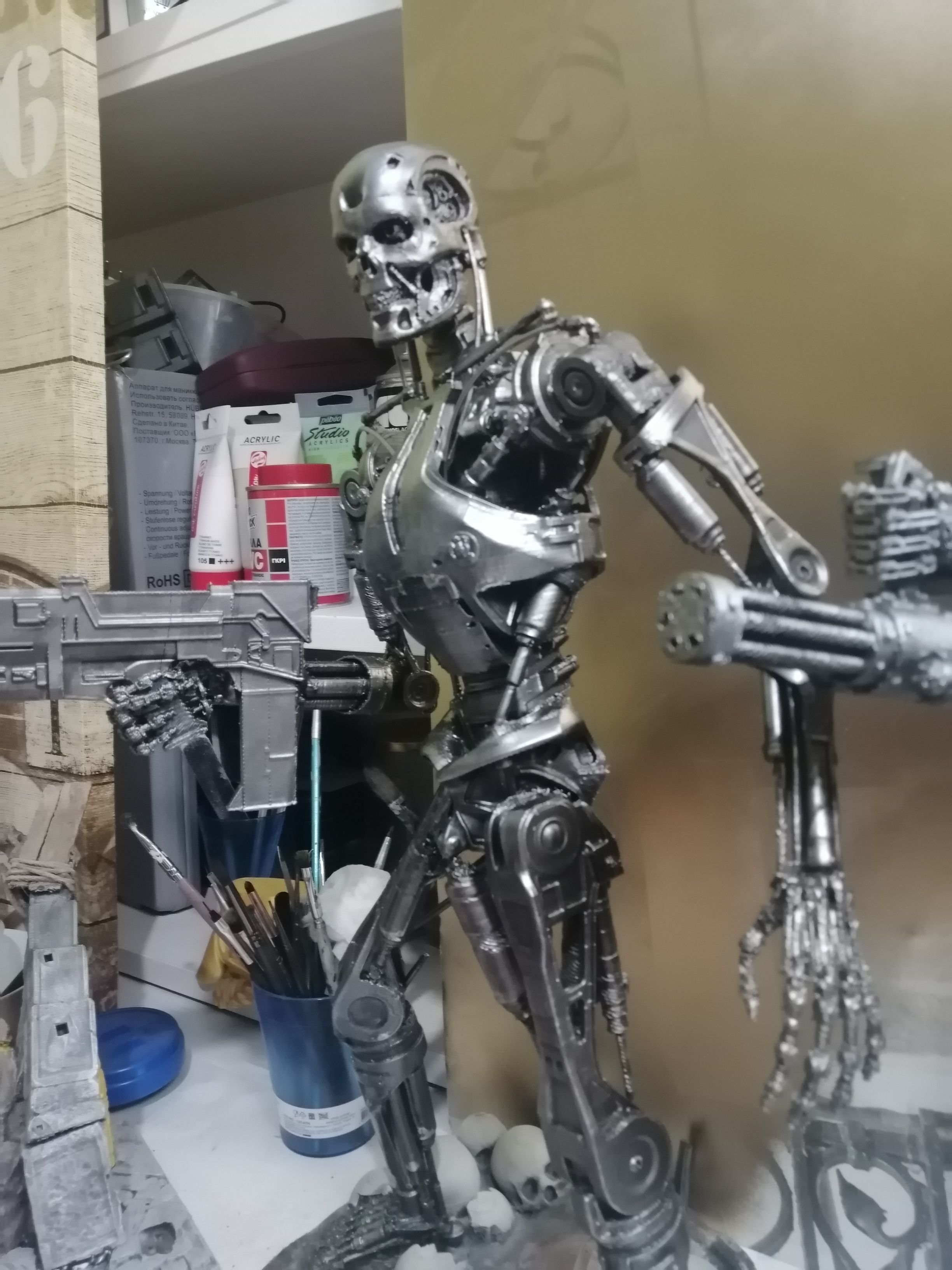 Terminator T-800 Endoskeleton Rekvizit 3D print model_13
