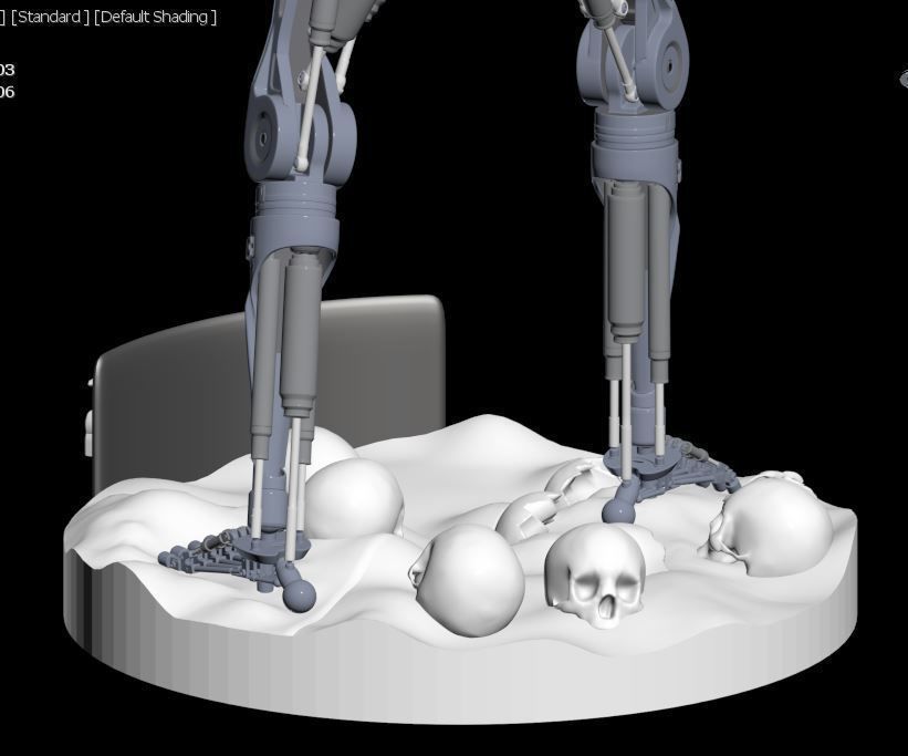 Terminator T-800 Endoskeleton Rekvizit 3D print model_32