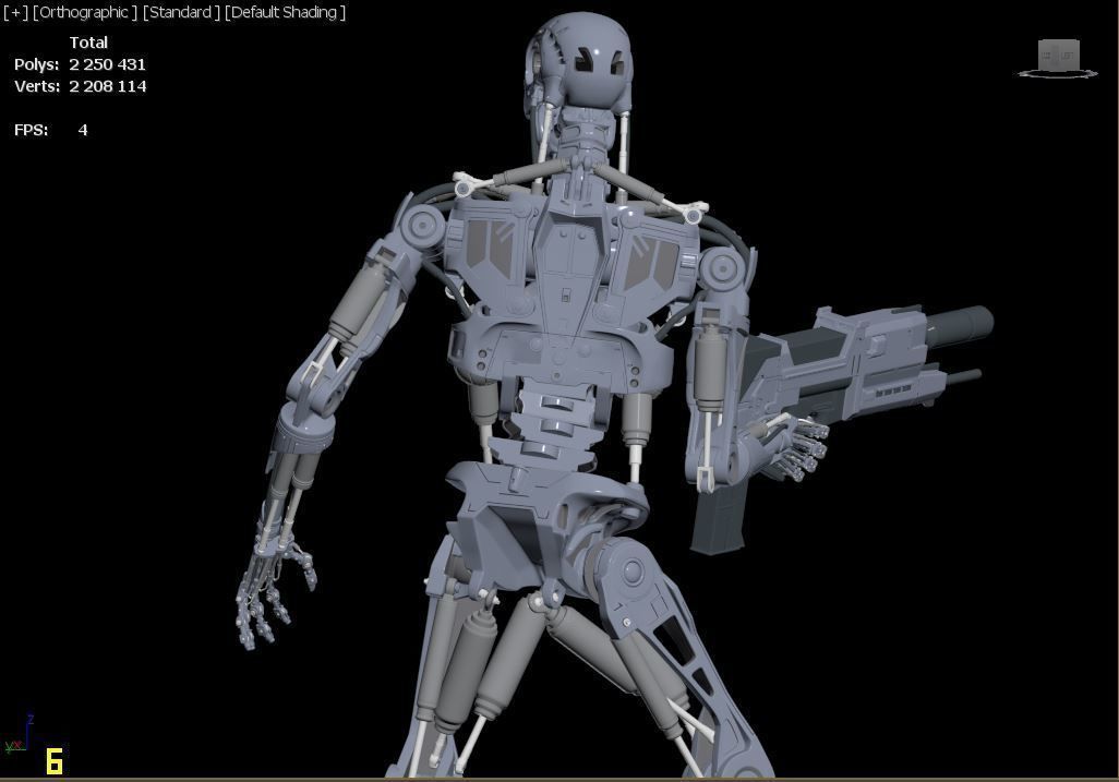 Terminator T-800 Endoskeleton Rekvizit 3D print model_29