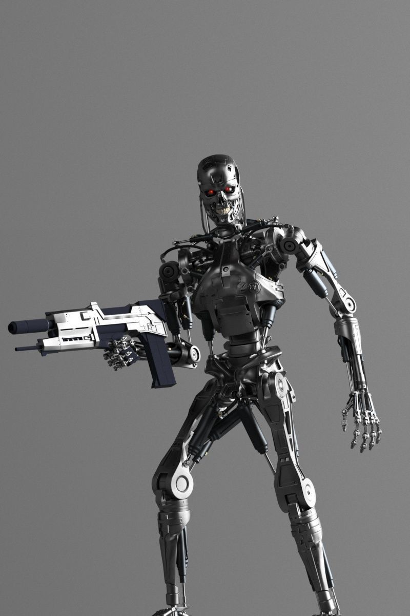 Terminator T-800 Endoskeleton Rekvizit 3D print model_21