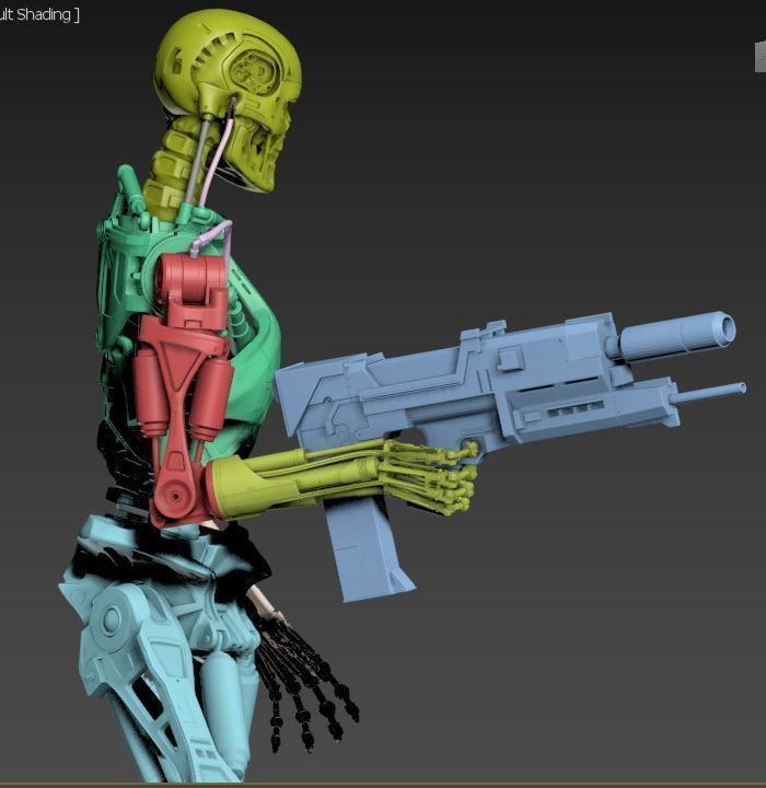 Terminator T-800 Endoskeleton Rekvizit 3D print model_37