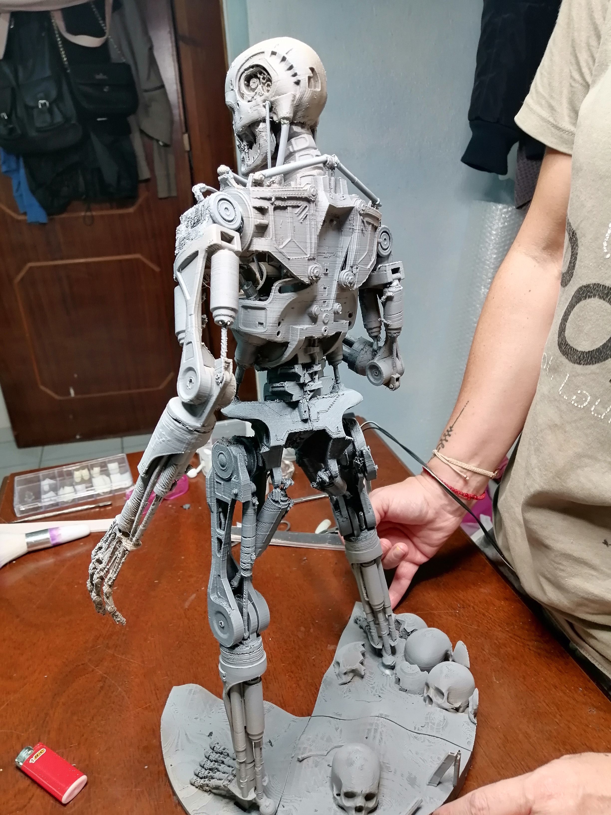 Terminator T-800 Endoskeleton Rekvizit 3D print model_14