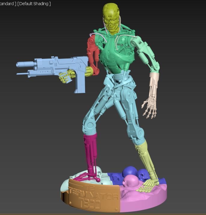 Terminator T-800 Endoskeleton Rekvizit 3D print model_6