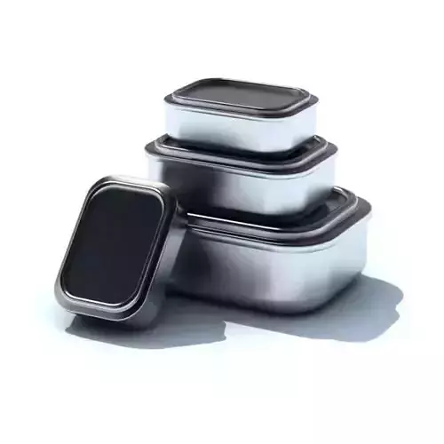Black And Grey Kitchen Food Container