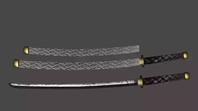 Katana three samurai swords