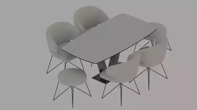 chair and table