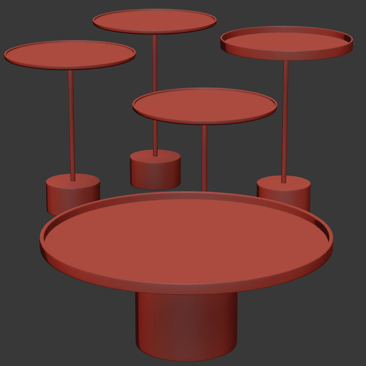 194 9 Coffee Table  3D model_2