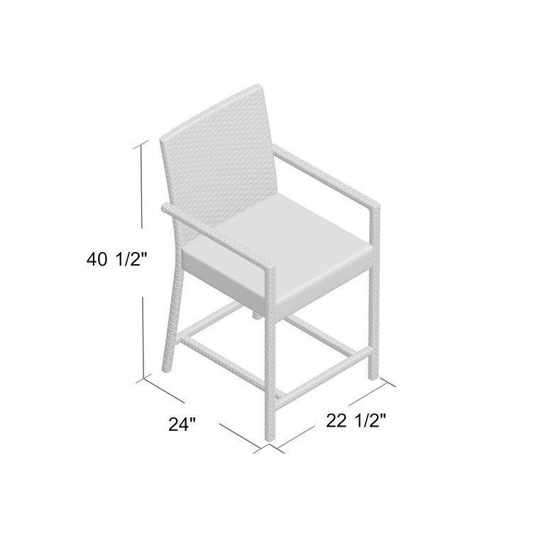Adelita Patio Bar Stool 3D model_1