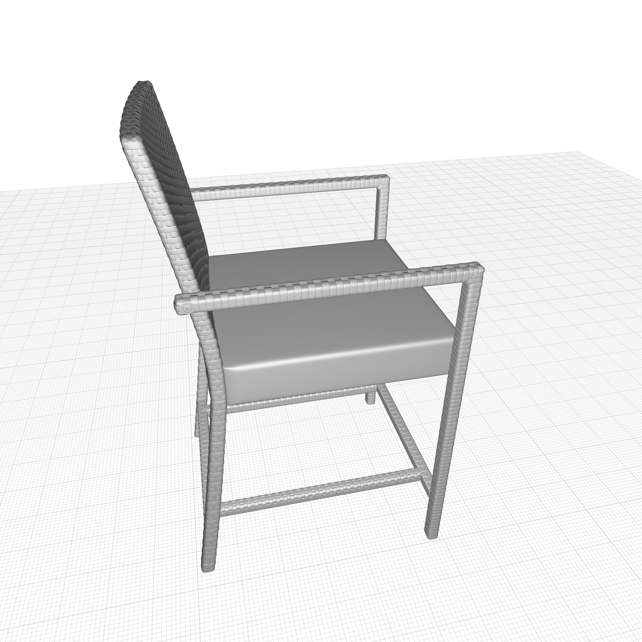 Adelita Patio Bar Stool 3D model_4