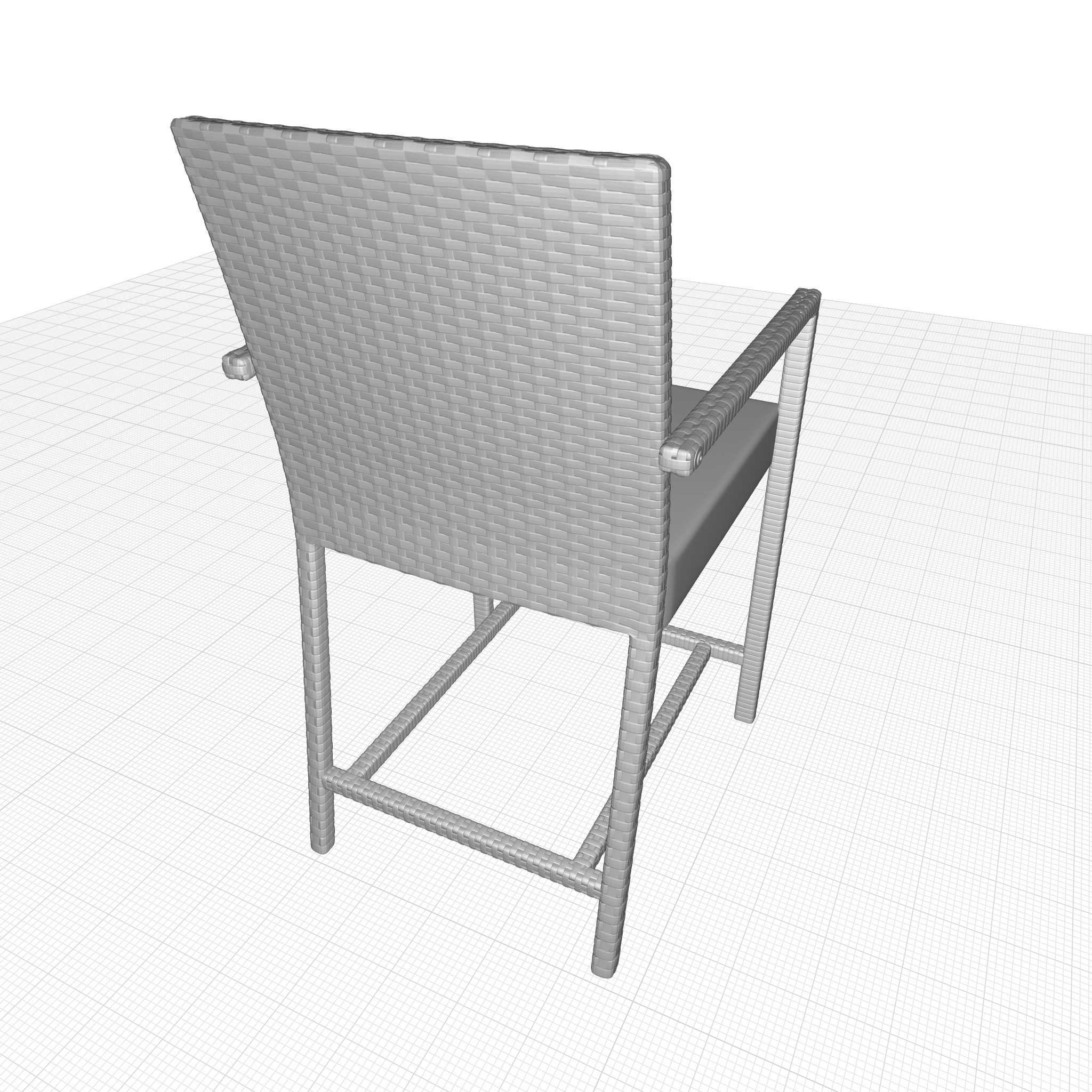 Adelita Patio Bar Stool 3D model_6