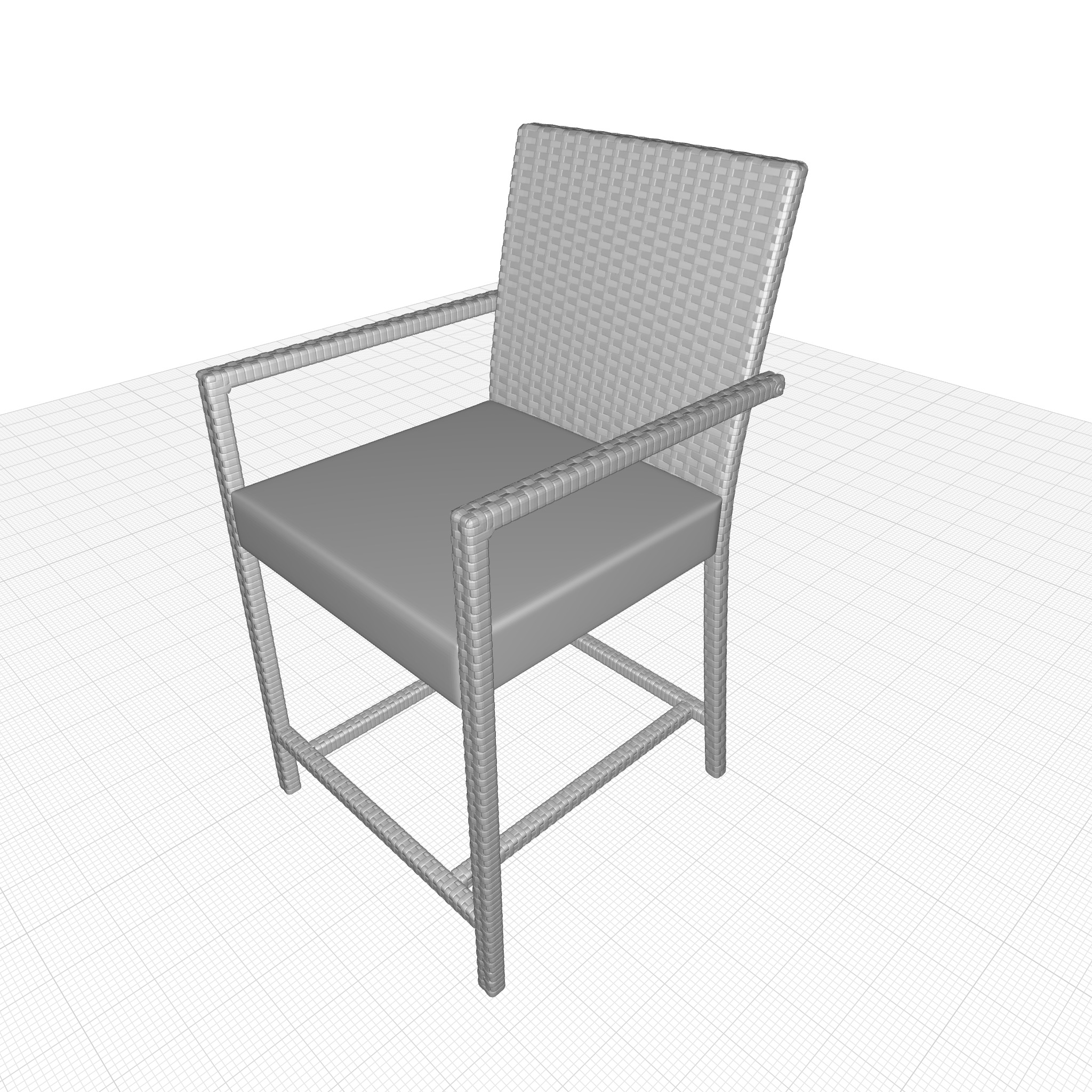 Adelita Patio Bar Stool 3D model_5