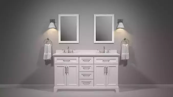 OVE Felix White 60 Brushed nickel