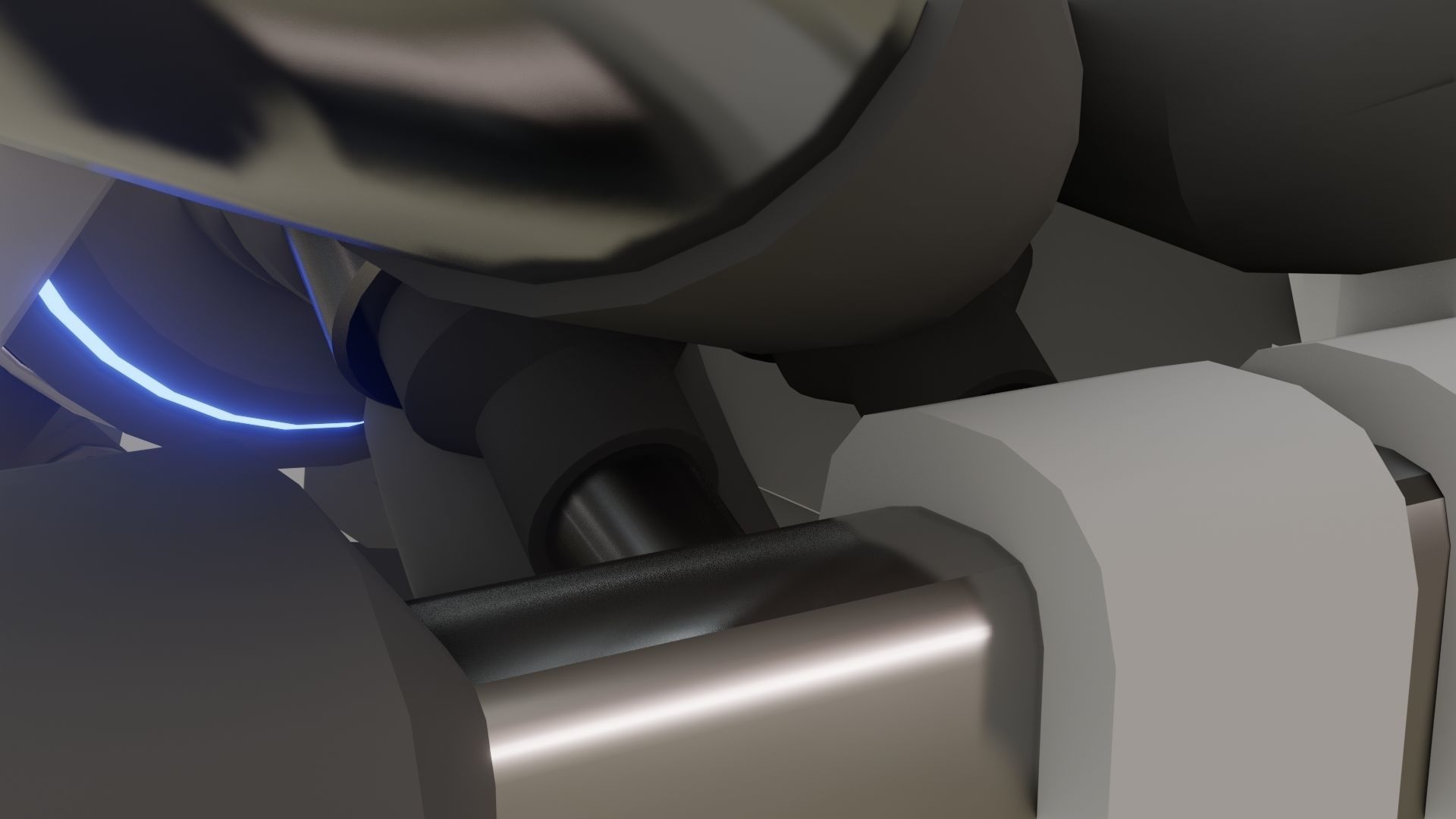 Game Bike modal Low-poly 3D model_7