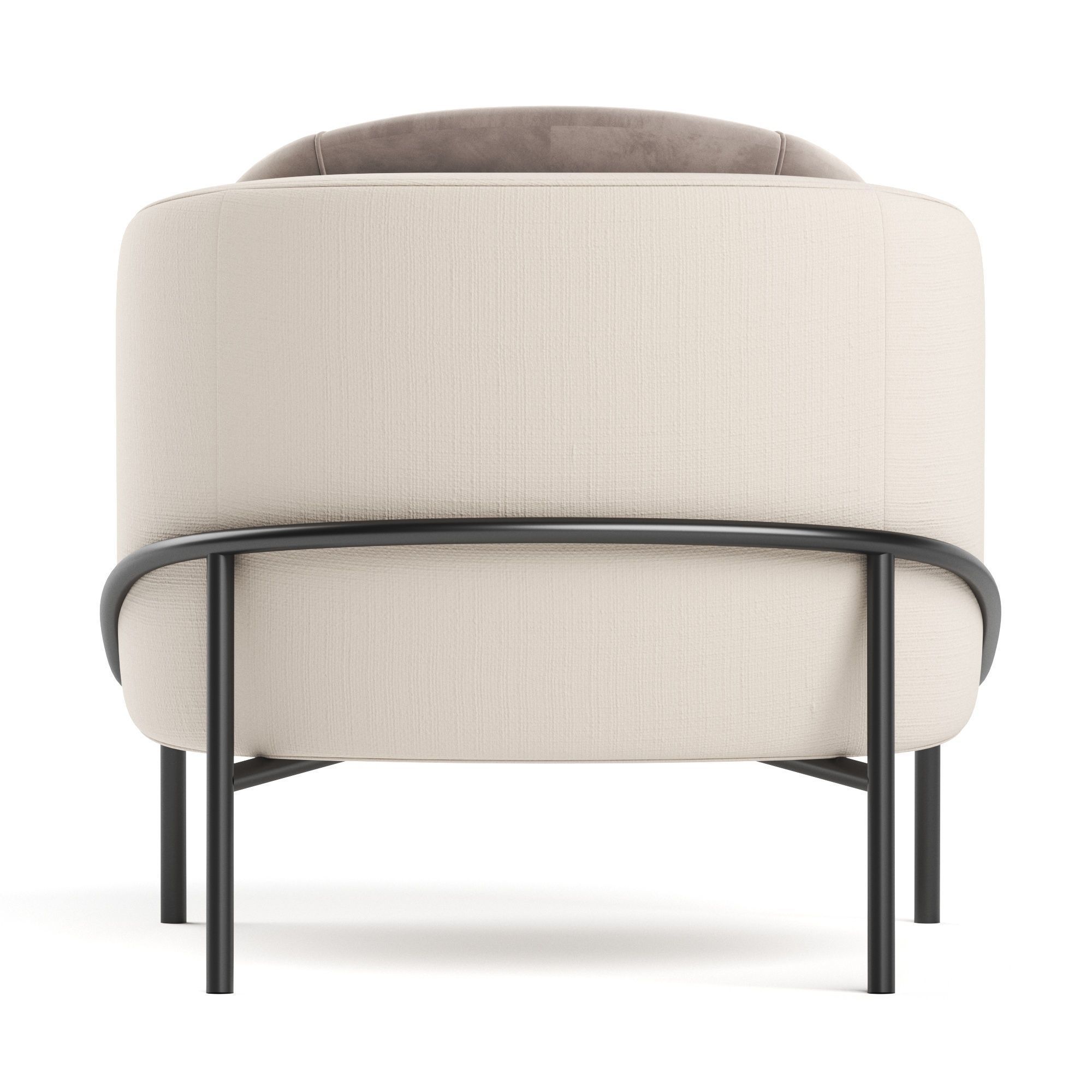 Minotti Fil Noir Armchair 3D model_2