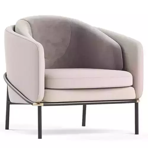 Minotti Fil Noir Armchair
