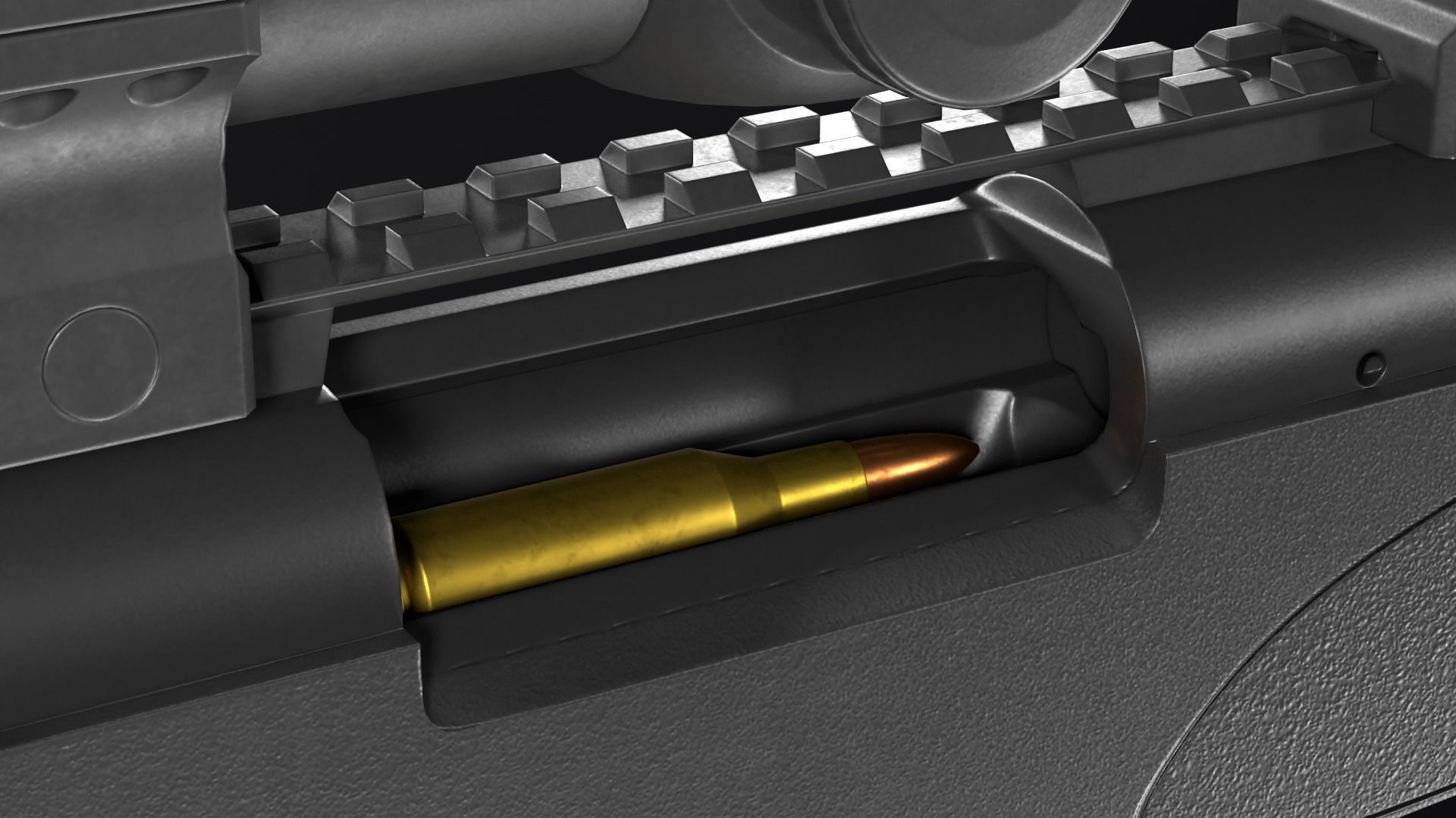 Remington 700 SPS VARMINT 223 Rem Low-poly 3D model_23