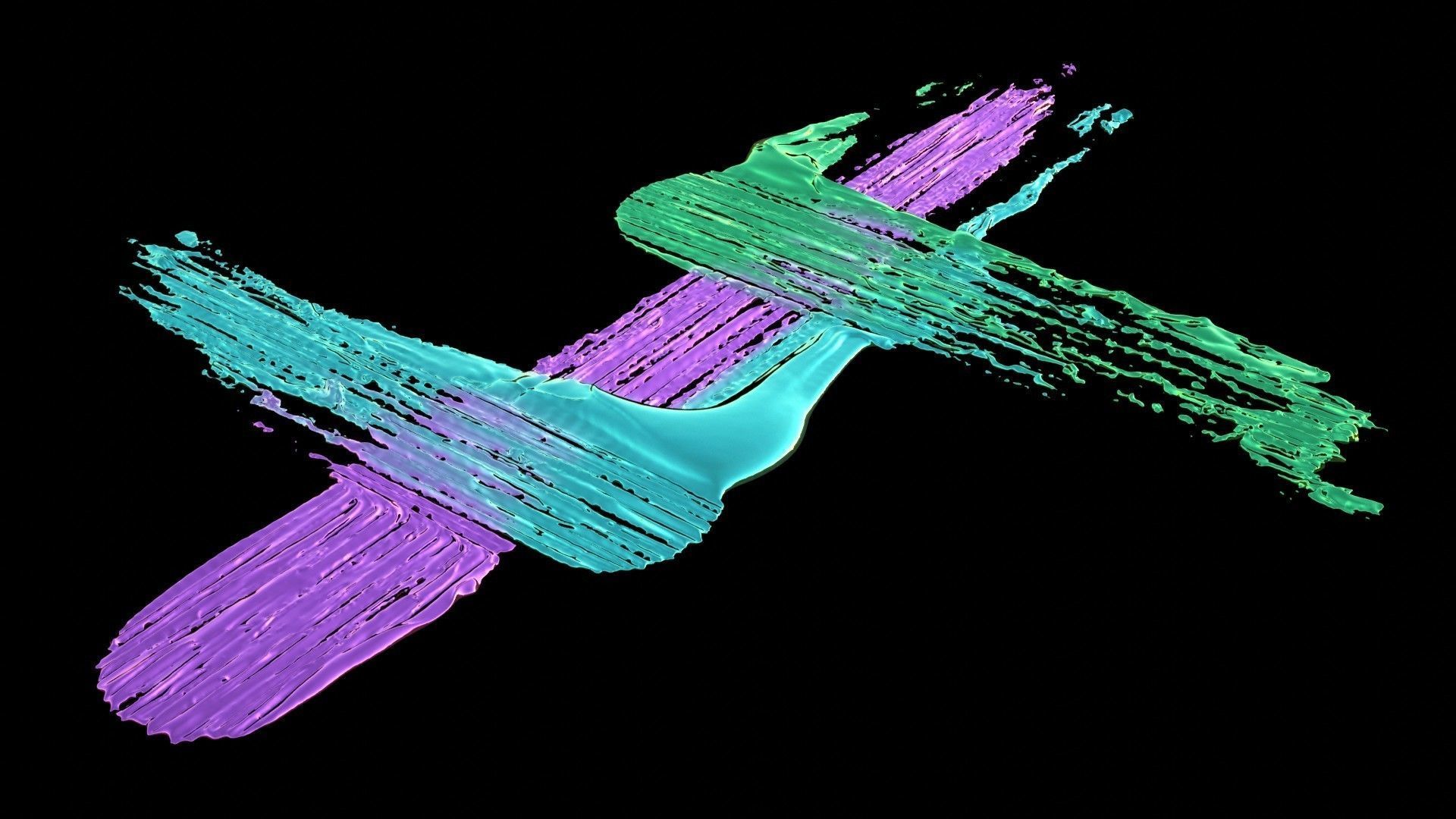 Paint Smear 4 3D model_2