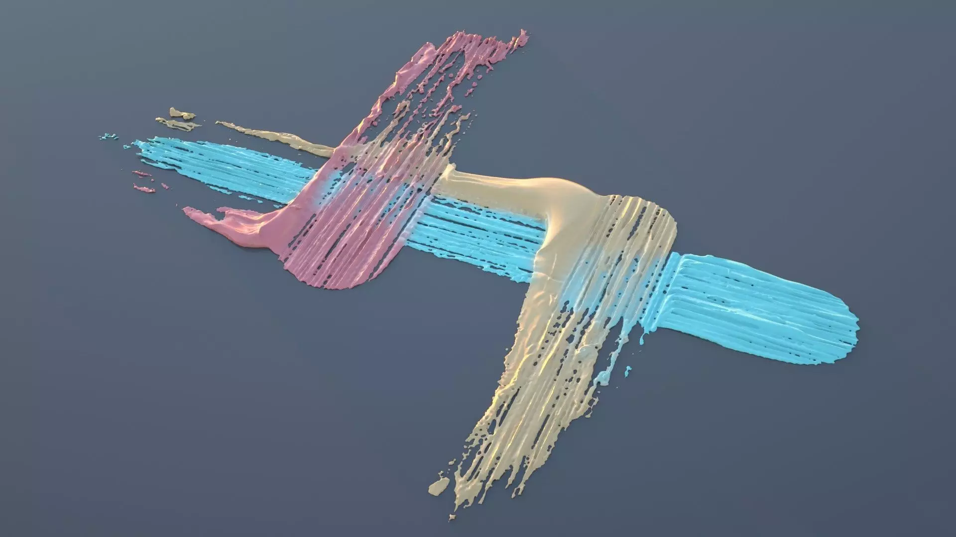 Paint Smear 4 3D model_0