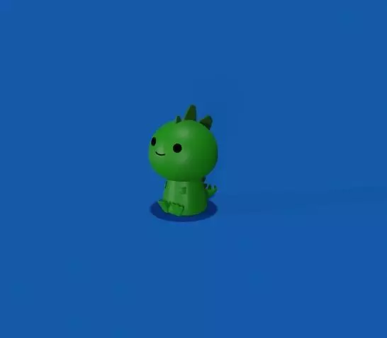 Cute little dragon dinosaur Free 3D model