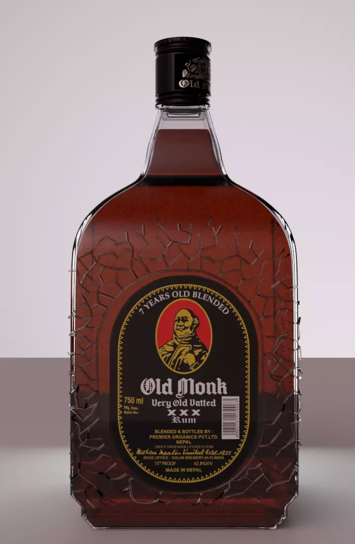 Old Monk Free 3D model
