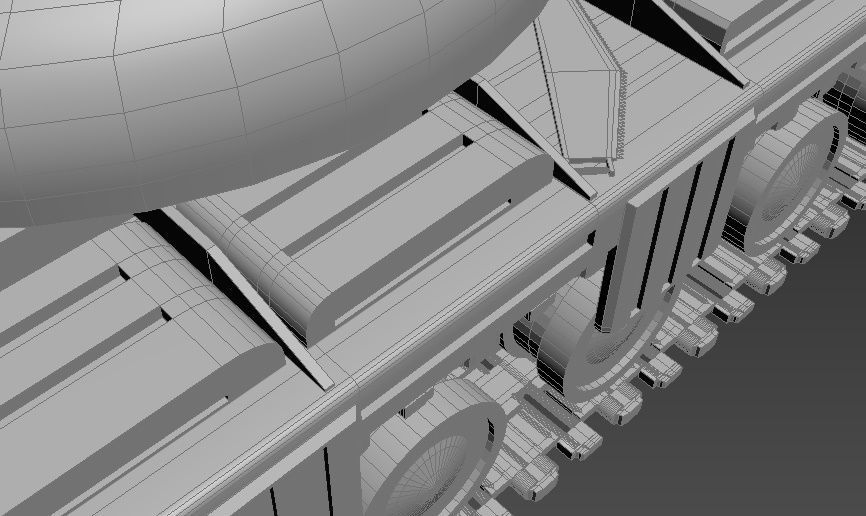 T-64 A tank Low-poly 3D model_7
