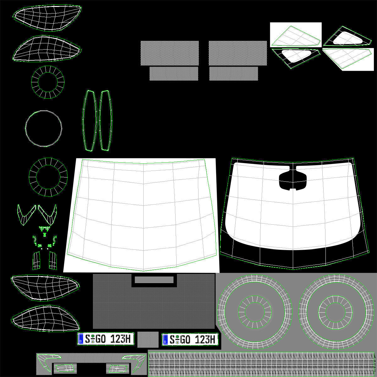 Generic Cabriolet 3D model_2