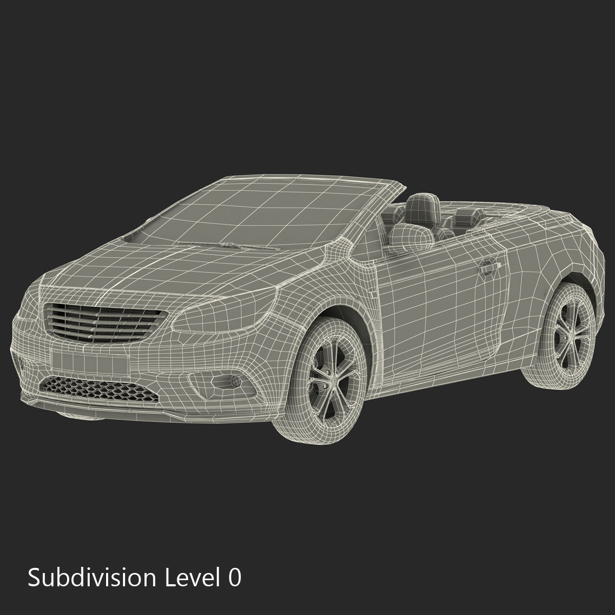 Generic Cabriolet 3D model_4
