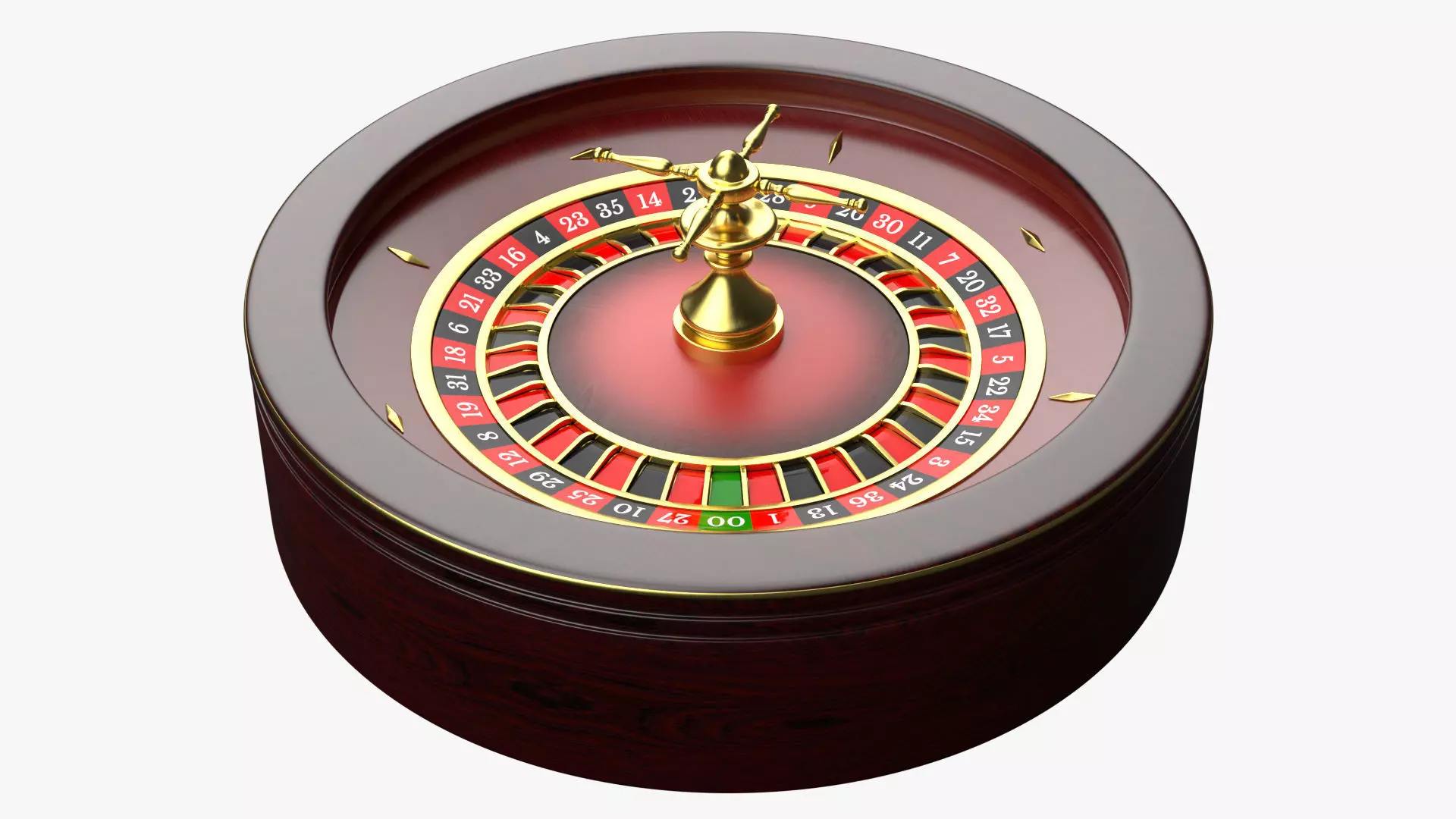 Roulette Wheel 3D model_0