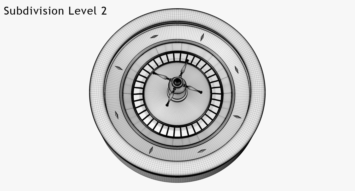 Roulette Wheel 3D model_10