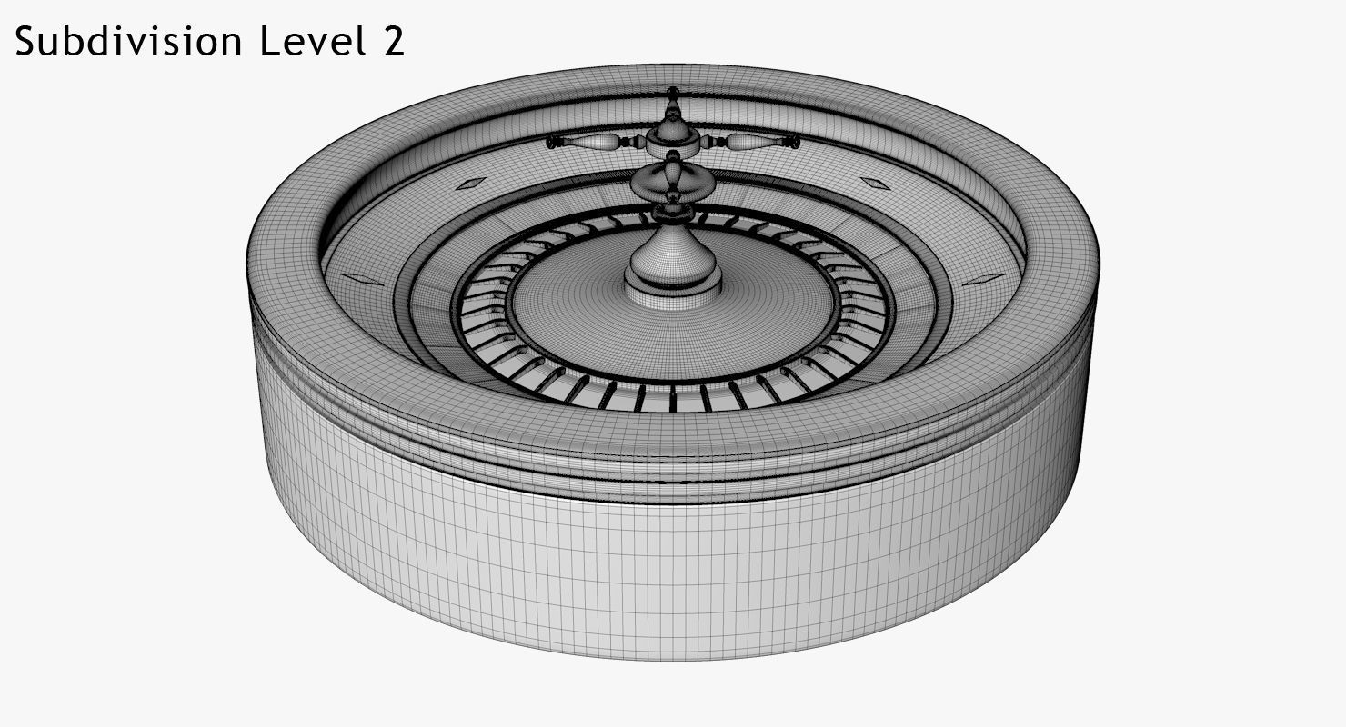 Roulette Wheel 3D model_8