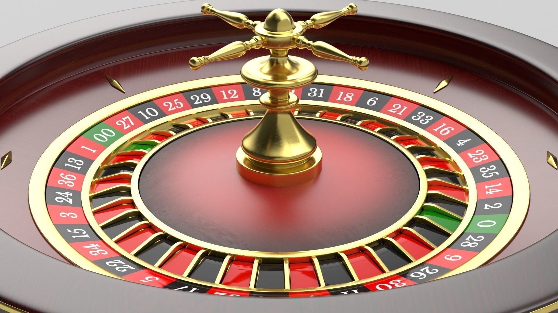 Roulette Wheel 3D model_5