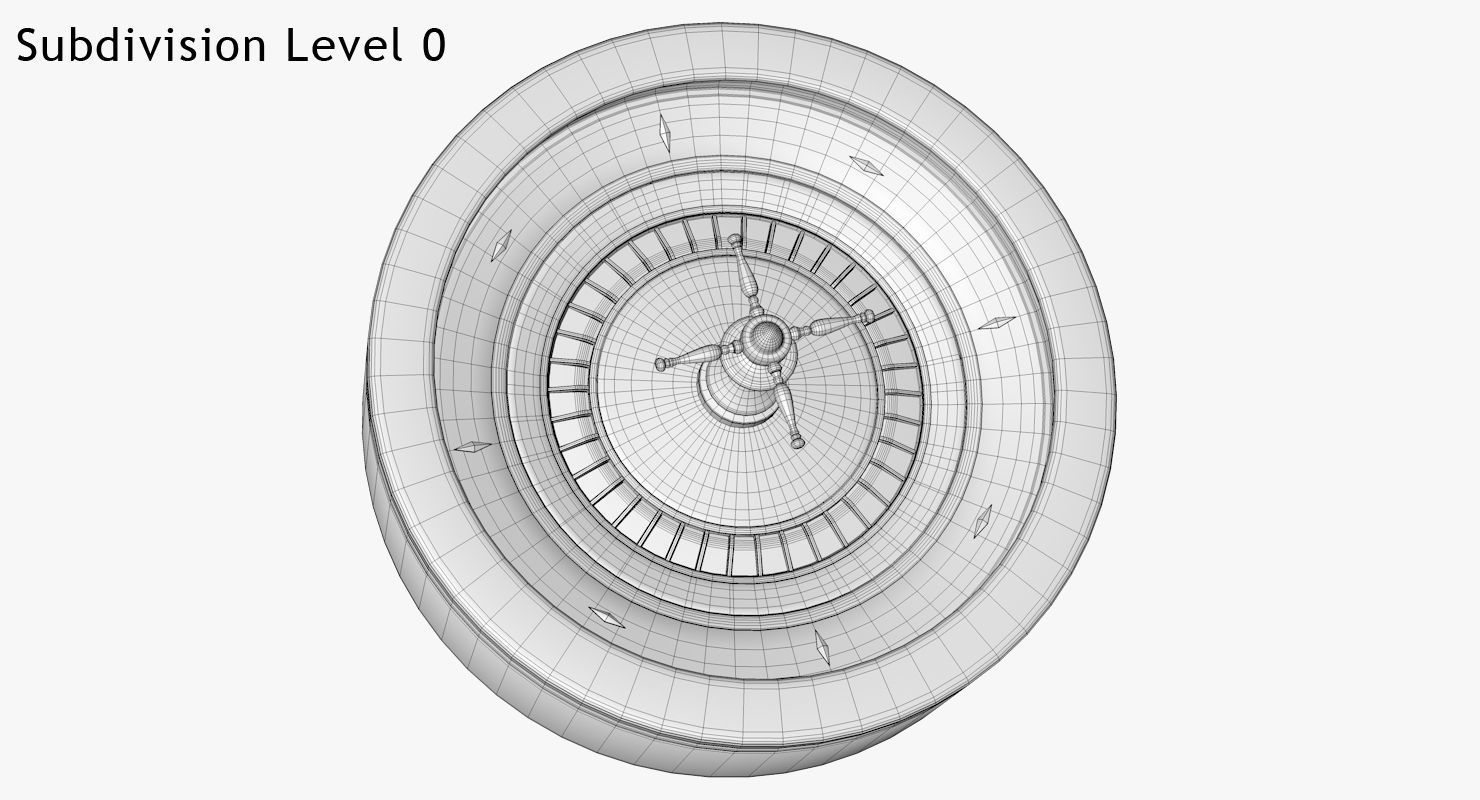Roulette Wheel 3D model_13