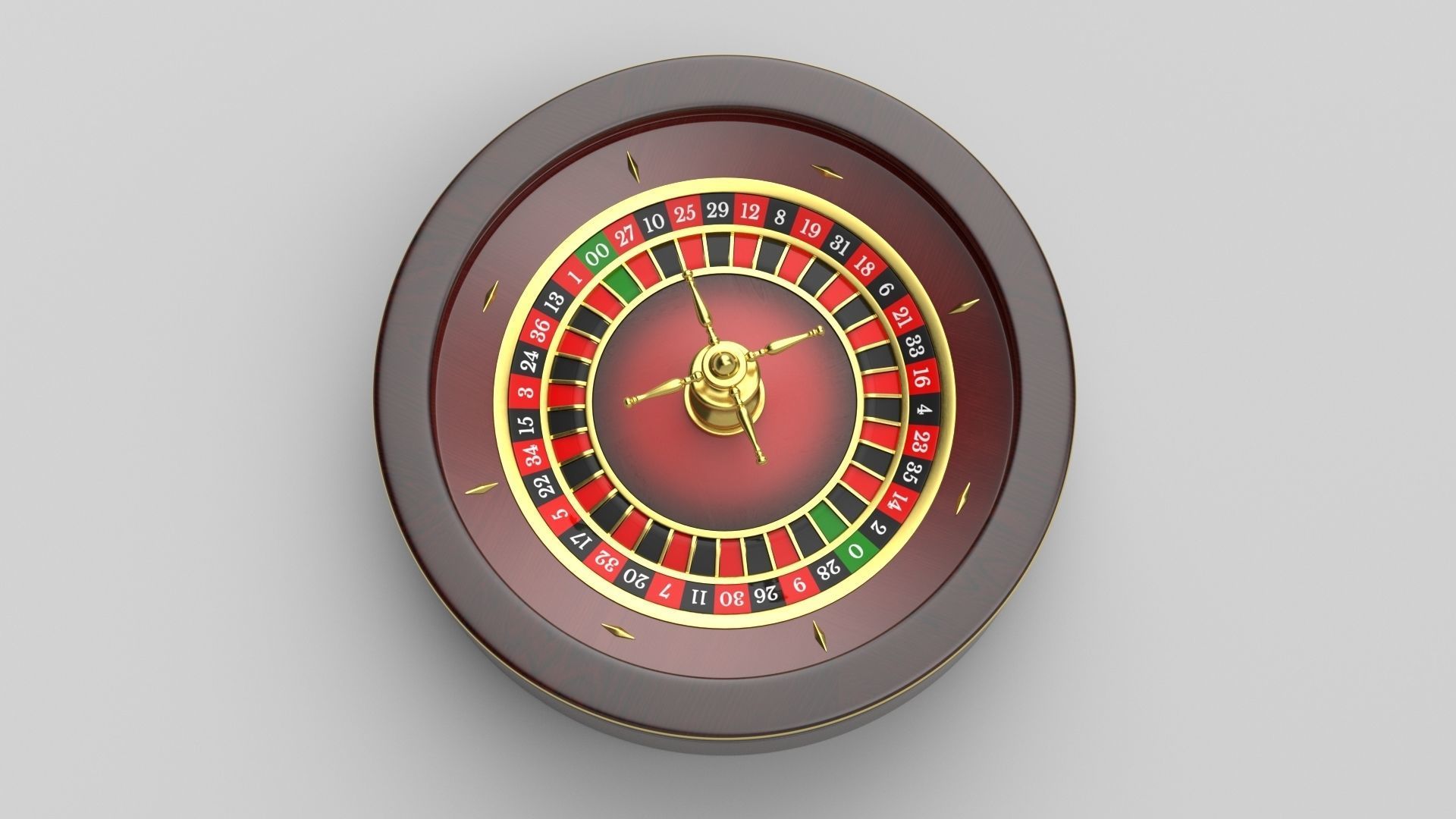 Roulette Wheel 3D model_4