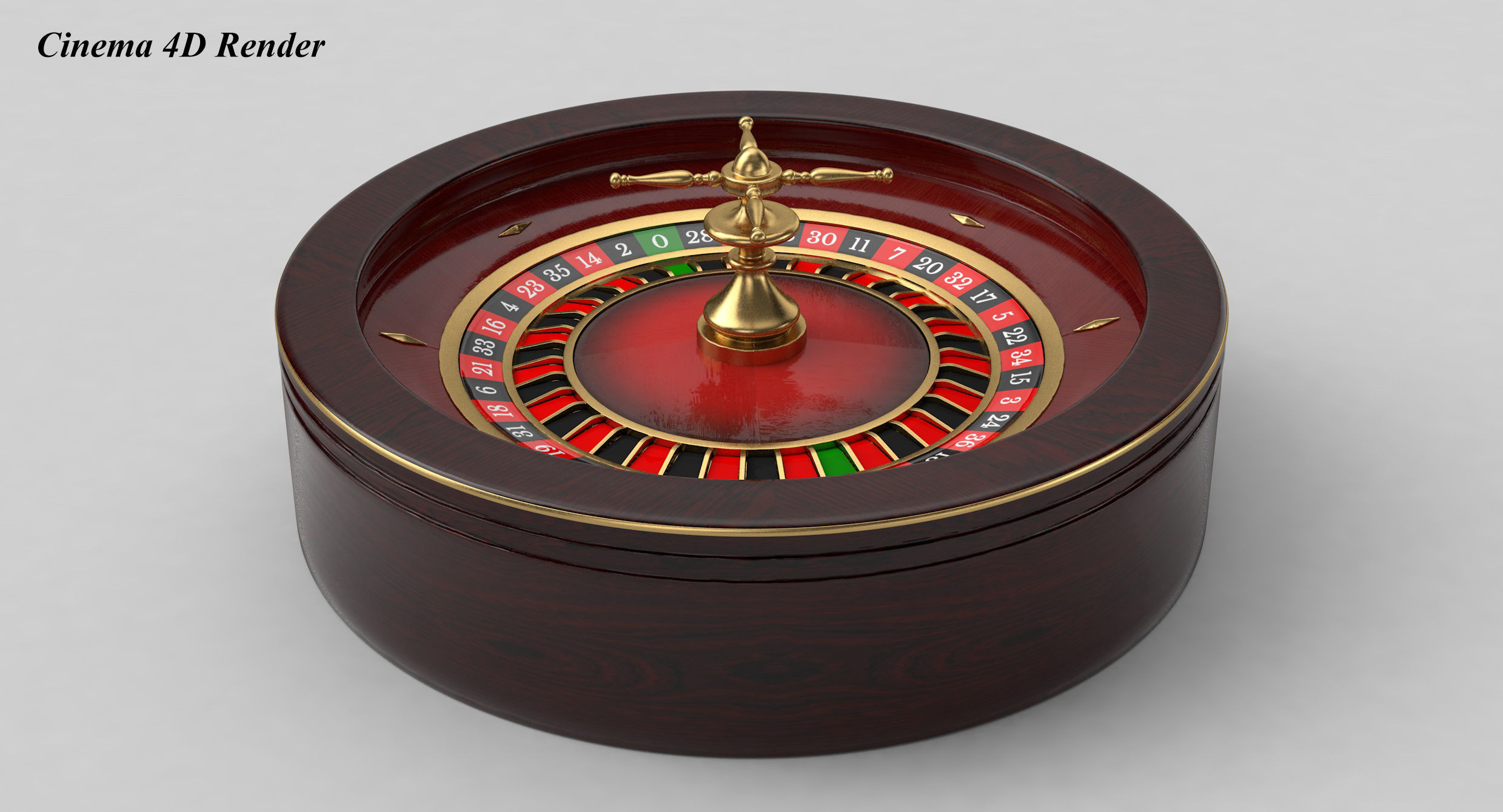 Roulette Wheel 3D model_6
