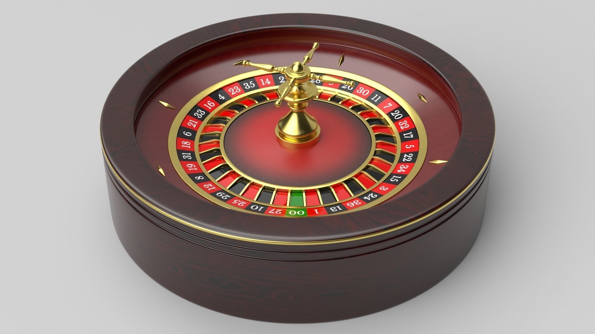 Roulette Wheel 3D model_1