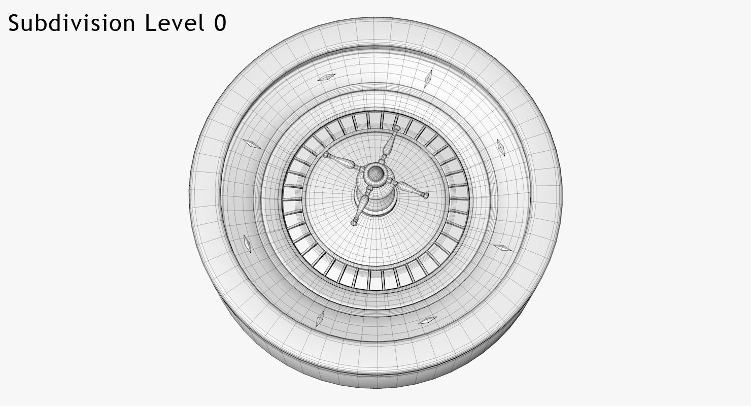Roulette Wheel 3D model_9