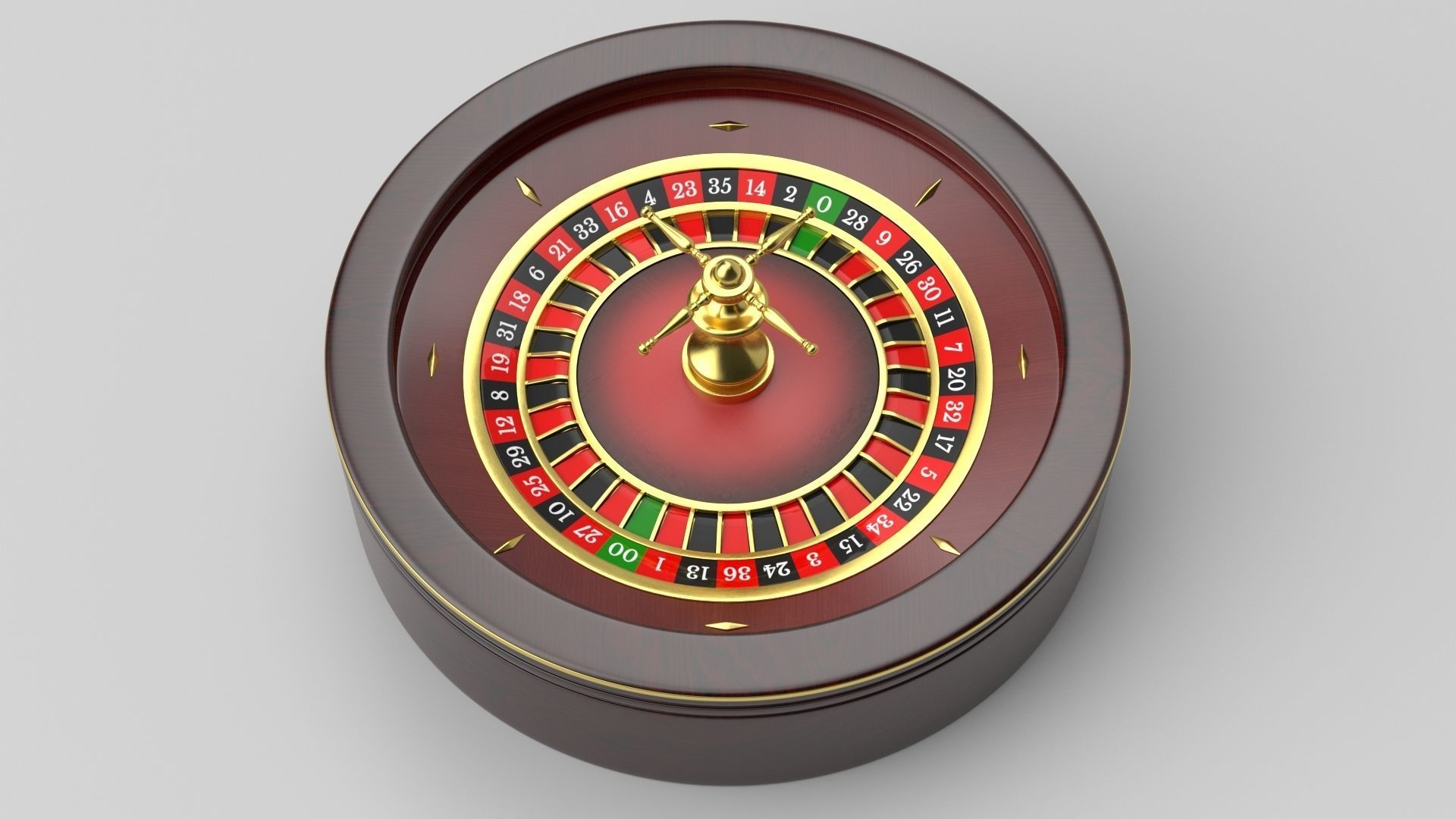 Roulette Wheel 3D model_2