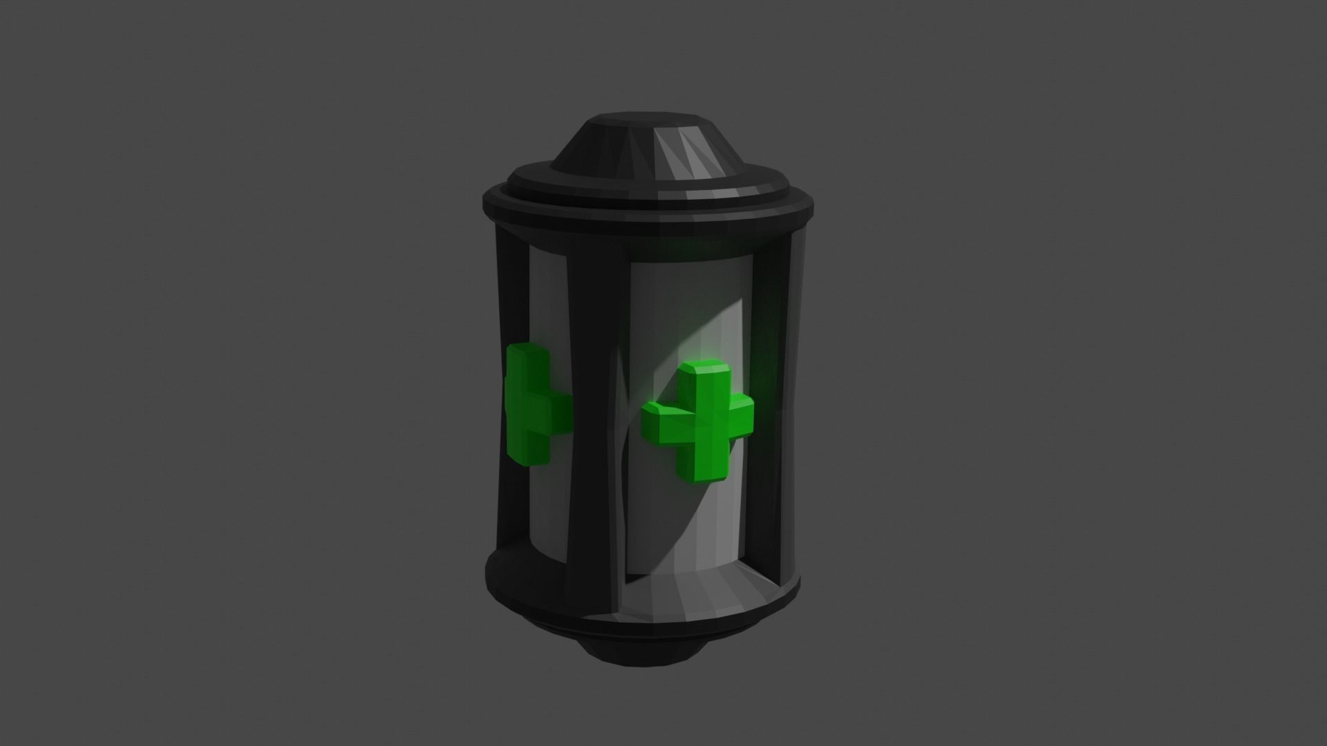 Low Poly Energy and Health Pickups Low-poly 3D model_2