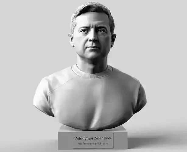  Volodymyr Zelensky Bust 3D print model