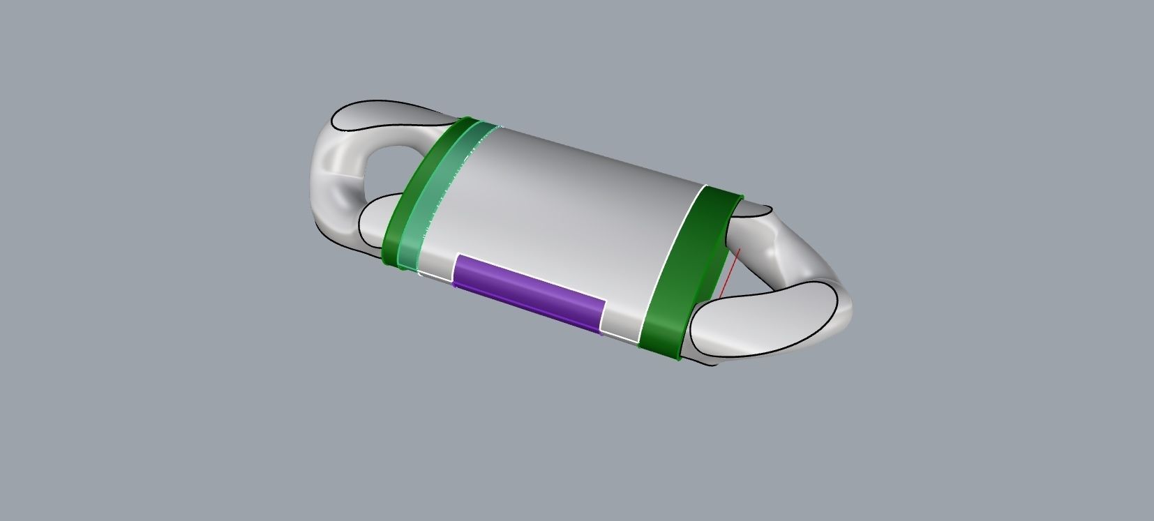 Lock 5 gold plated key ring 3D print model_1