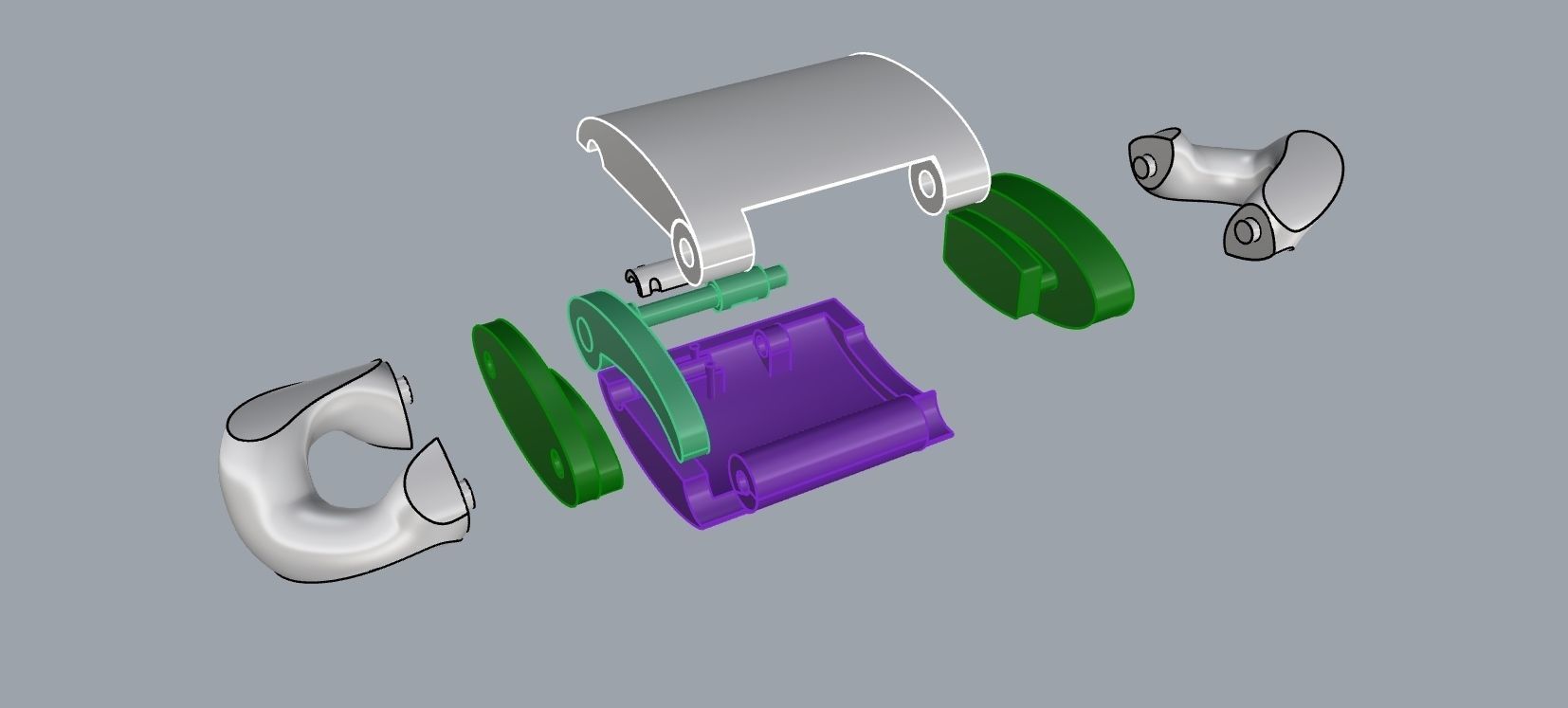 Lock 5 gold plated key ring 3D print model_3