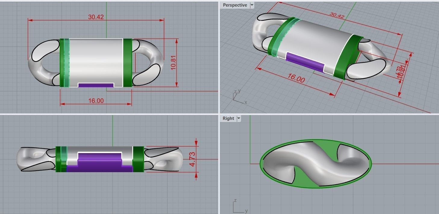 Lock 5 gold plated key ring 3D print model_2