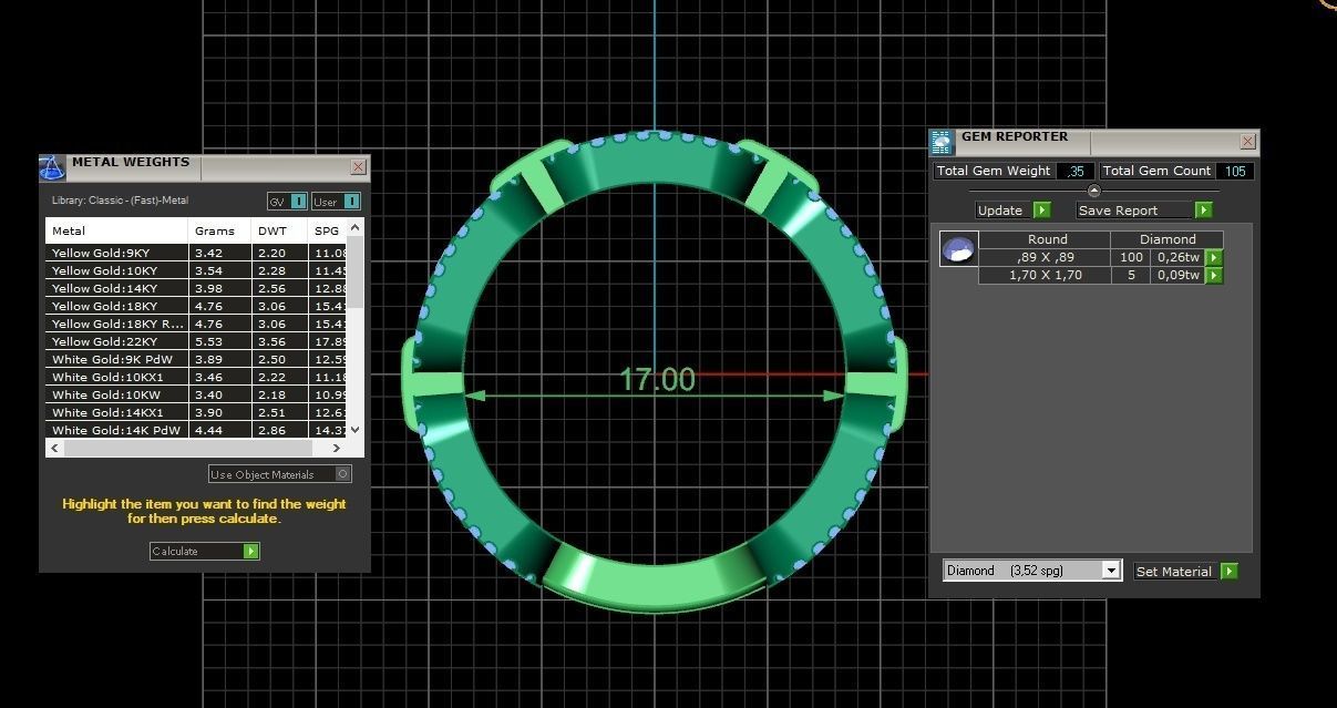 messika ring 3D print model_1