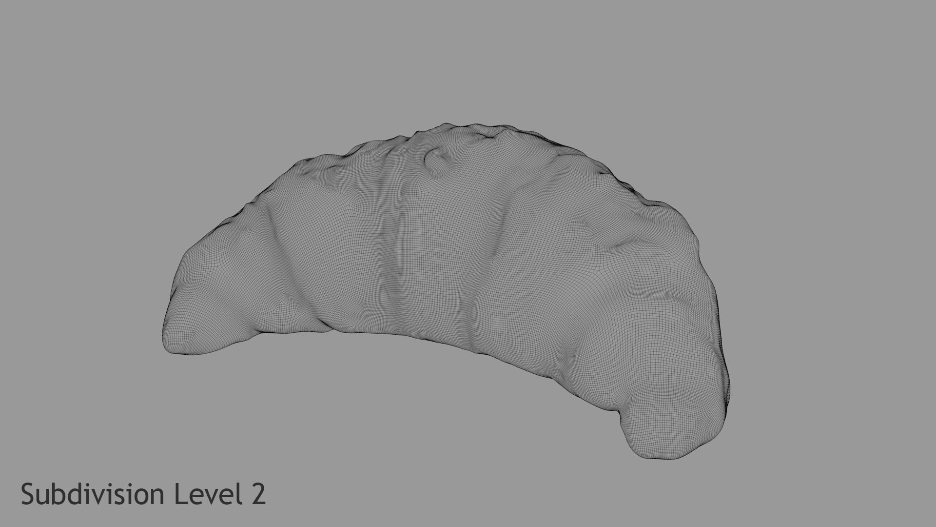 Croissant 3D model_7