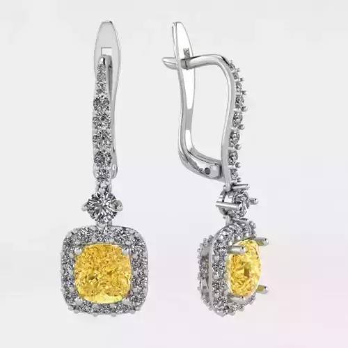 earrings sapphire and diamond