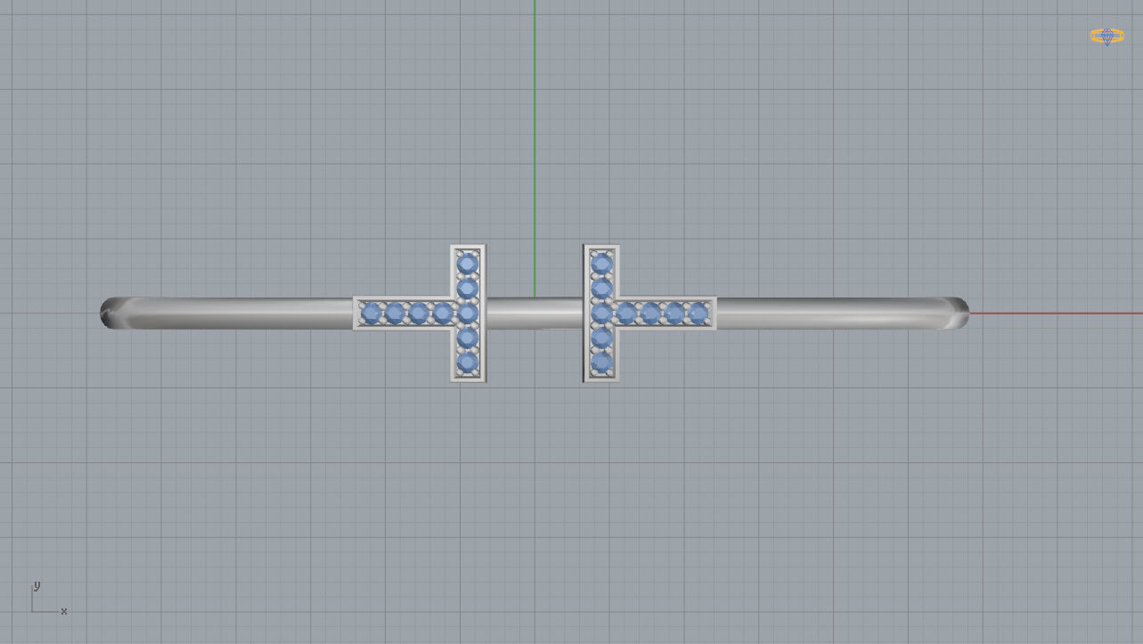 Tiffany T Bracelet 3D print model_6