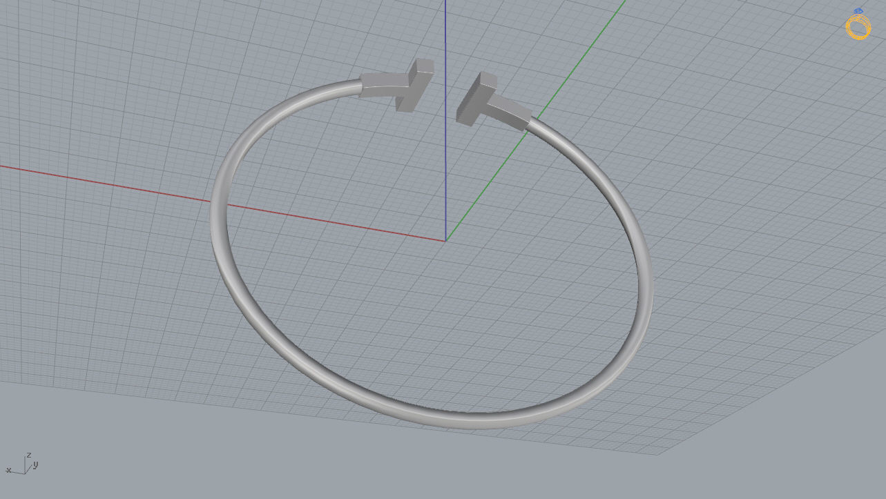 Tiffany T Bracelet 3D print model_10