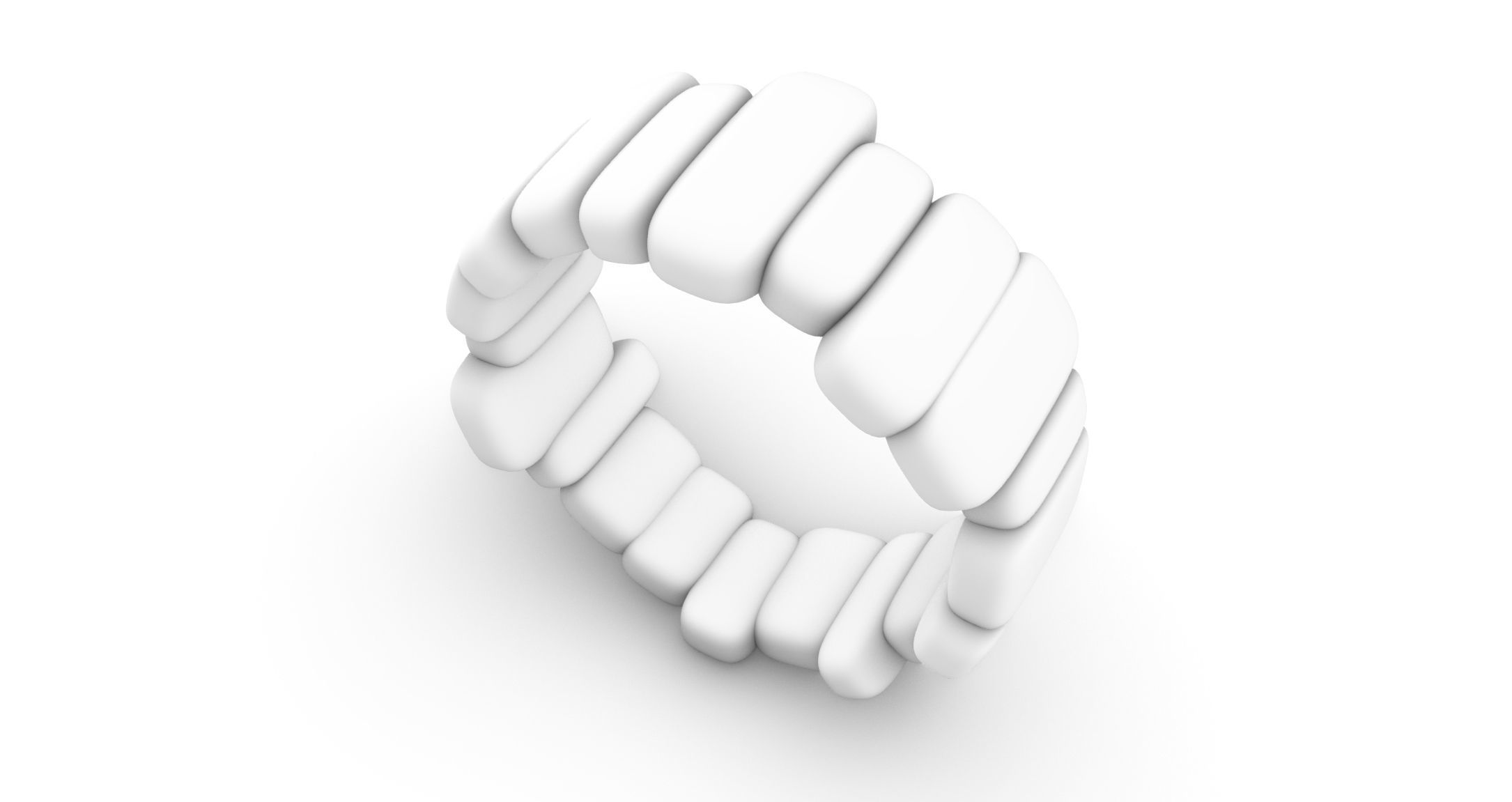 Brick Ring 3D print model_4